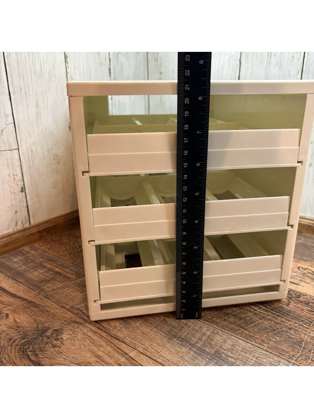 YouCopia Spice Stack Rack Organizer 18 Full Size Bottle Jar Capacity 3 Drawers